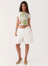 Pistachio Lily Baby Tee - Green