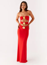 Raye Maxi Dress - Tangerine