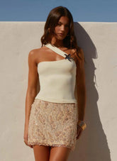 Sea Spray Strap Top - Yellow