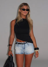 Elevate Tie Back Top - Black