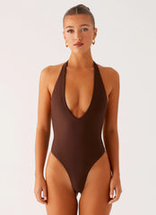 Delia One Piece Swimsuit - Chocolate