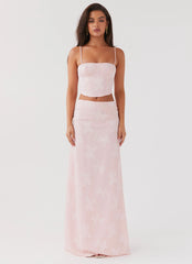 Best Love Lace Up Top - Pink Petal