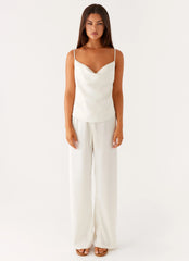 Deacon Low Rise Pants - Butter