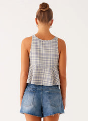 Osborne Halter Top - Check