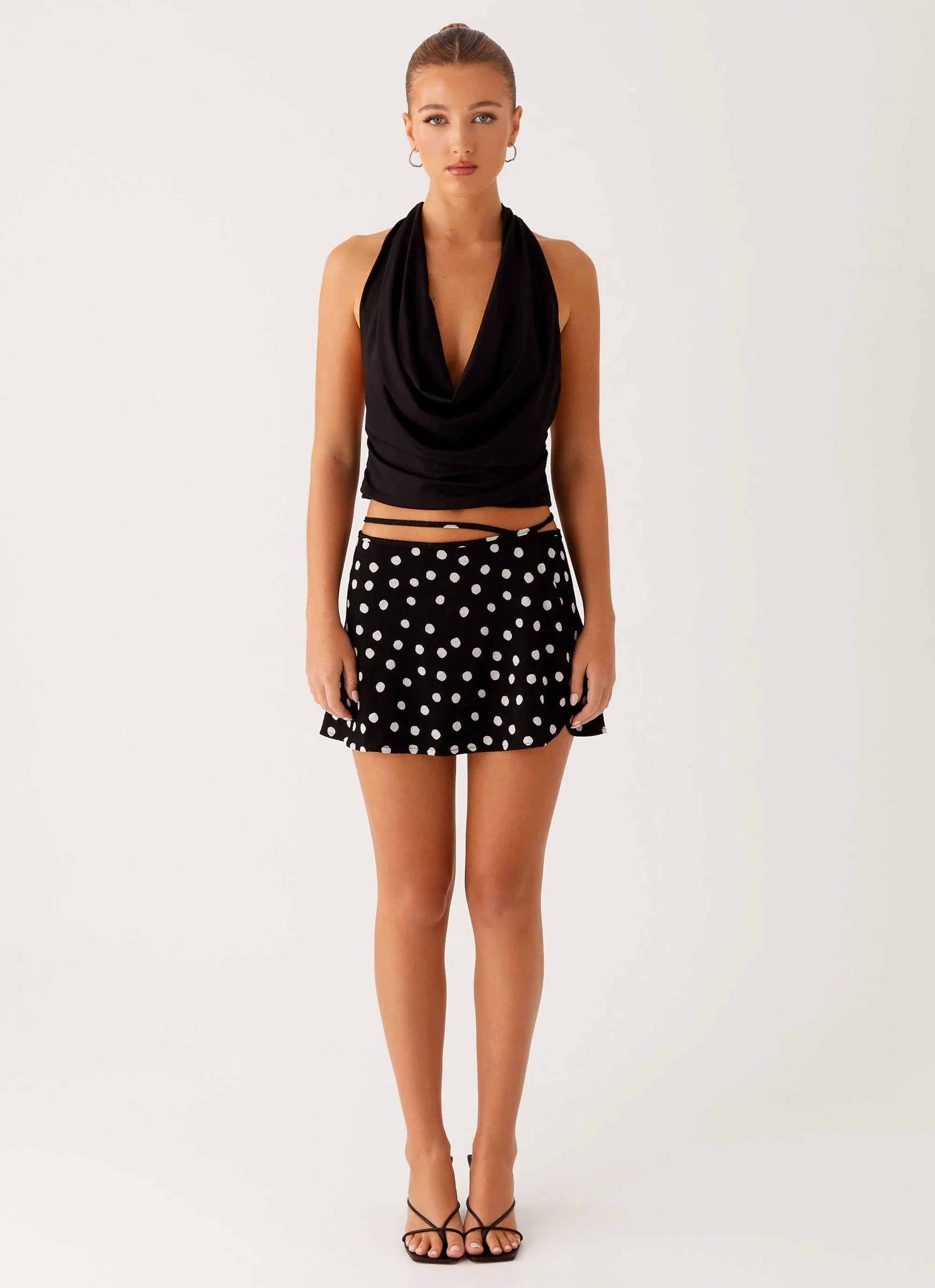 Ashi Cowl Top - Black