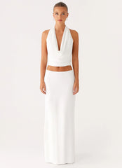 Ashi Cowl Top - White
