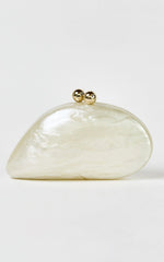 Nami Clutch Bag in Pearl